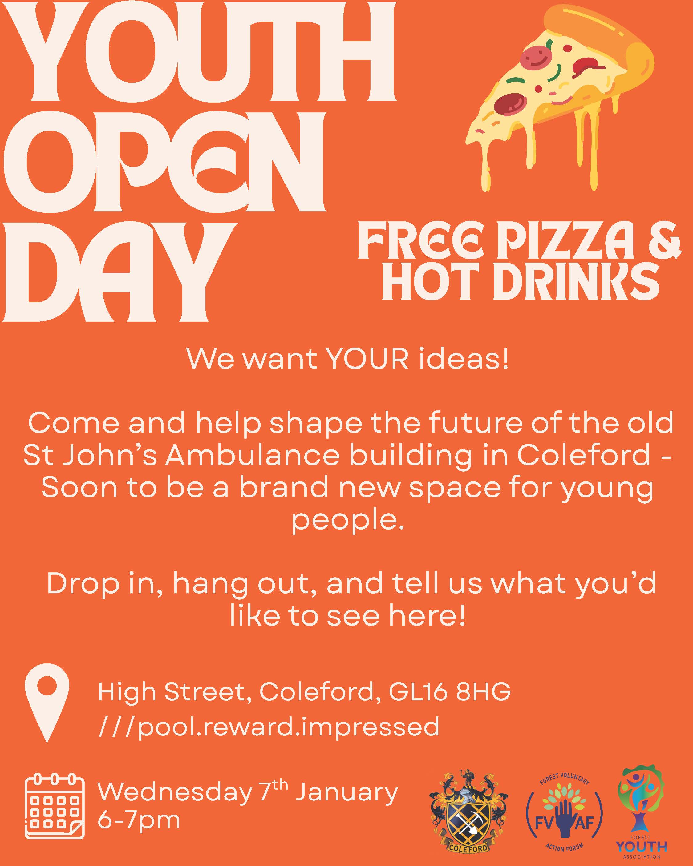 St Johns Youth Open Day. Wednesday 7th January 6-7pm.